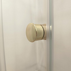 Triton Душевой уголок Вента-Голд 120x80 стекло прозрачное профиль золото с поддоном – фотография-12